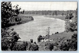 Sodus Michigan MI Postcard Tabor Farm Summer Resort Exterior View c1940 Vintage