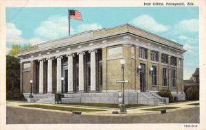 Paragould Arkansas Post Office Street View Antique Postcard K62219