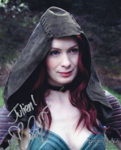 Felicia Day Dragon Age Redemption 10x8 Hand Signed Photo