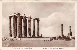 Lot145 athens  greece real photo temple of olympian jupiter