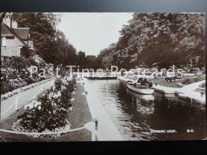 RP - SONNING LOCK - excellent real photo image