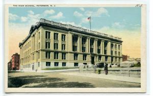 High School Paterson New Jersey 1920s postcard