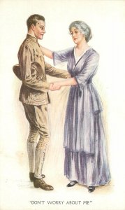 PostcardC-1918 Archie Gunn Military Soldiers Romance Illustrated 1368 23-2795