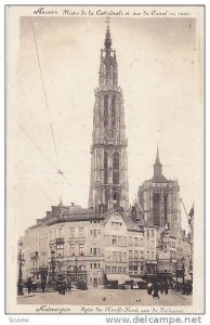 Fleche De La Cathedral Et Vue Du Canal Au Sucre, Anvers (Antwerp), Belgium, 1...