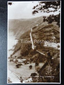 Vintage RPPC - Countisbury Hill, Lynmouth
