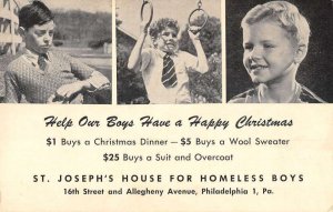 Philadelphia Pennsylvania St Joseph's House for Homeless Boys PC AA48615