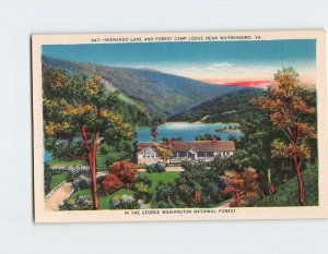 Postcard Sherando Lake And Forest Camp Lodge, Virginia