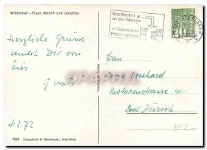 Postcard Modern Wilderswil Eiger Mönch und Jungfrau
