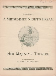 A Midsummer Nights Dream His Majestys Theatre Shakespeare Antique Theatre Pro...