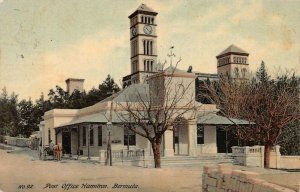 Post Office, Hamilton, Bermuda, Early Postcard, Used, sent to Scipioville, N.Y.