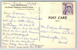 US Navy Aircraft Carrier USS Enterprise - 1979