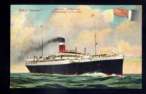 LS3628 - UK Liner - Allan Line - Corsican - Artist U/K - postcard