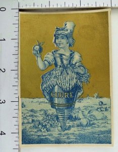 1870's-80's Victorian Anthropomorphic Cidre Bottle-Lady Fabulous! P43 