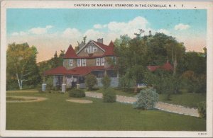 Postcard Chateau De Navarre Stamford in the Catskills NY