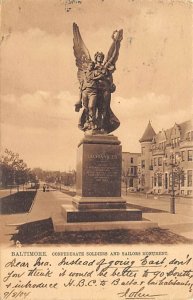 Confederate Soldiers and Sailors Monument Baltimore, Maryland MD