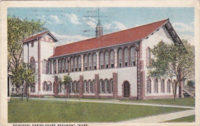 Church Epsicopal Parish Church Beaumont Texas 1925 Curteich