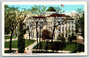 Raleigh North Carolina~State Capitol Bldg & Grounds~Greek Revival~Vintage PC