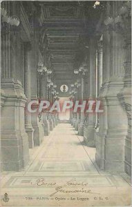 Postcard Old Paris Opera The loggia