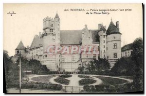 Old Postcard Bourges Palais Jacques Coeur shooting Place Berry