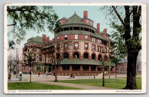 GA Savannah Georgia Hotel De Soto Postcard C32