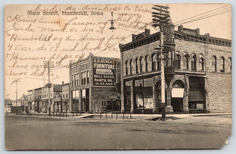 Humboldt IowaMain StreetAH Duncan FurnitureGarage Auto Livery