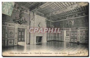 Old Postcard Fontainebleau Palace Guard Room