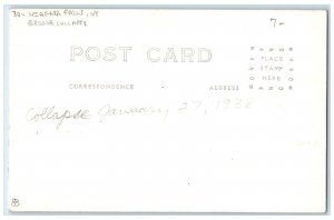 c1930's Bridge Collapse Disaster Niagara Falls NY RPPC Photo Vintage Postcard 