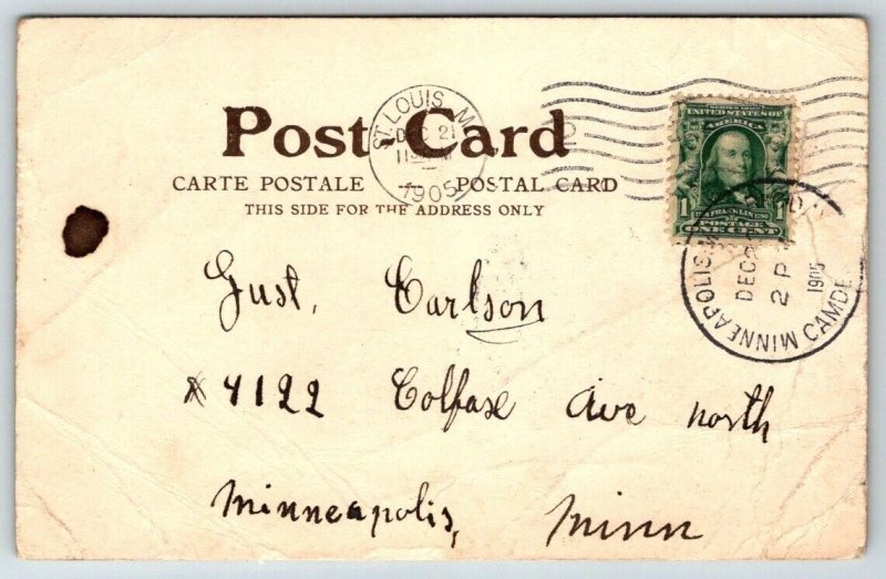 St. Louis River Front - Missouri - Steamship Spread Eagle - 1905