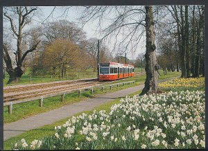 Surrey Postcard - Croydon Tramlink - Car No.2543 Passes Through Lloyd Park C1334