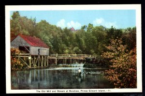 PEI Prince Edward Island BONSHAW The Old Mill and Stream ~ WB PECO