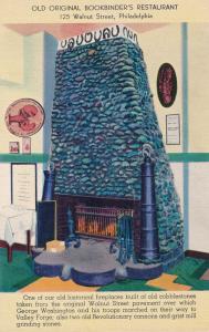 Cobblestone Fireplace at Bookbinder's Restaurant Philadelphia PA Pennsylvania Ro