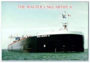 c1970's The Walter J. McCARTHY Jr. Ships Sails Great Lakes Michigan MI Postcard