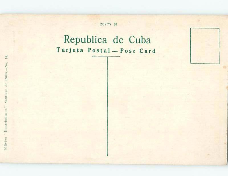 Unused Old Postcard GENERAL AGUILLERA MONUMENT Santiago De Cuba F5461