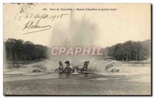 Park of Versailles Old Postcard Basin & # 39Apollon and the Grand Canal