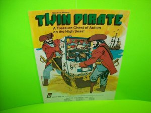 Twin Pirate Arcade FLYER Original 1974 Rifle Game Shooting Gallery Game