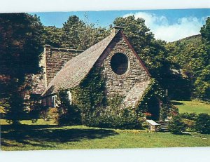 Pre-1980 CHURCH SCENE Adirondacks - Silver Bay - Lake George New York NY hs6840