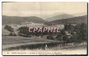 Postcard Old Drill Slow Woods Meadow and Farm Mandement in the bottom left ho...