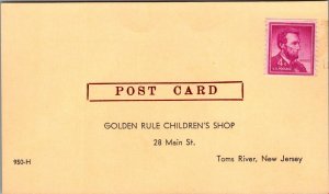 Postcard Golden Rule Children's Shop Toms River New Jersey NJ