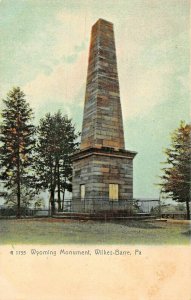 WILKES BARRE PA~WYOMING REVOLUTIONARY WAR MONUMENT~1900 ROTOGRAPH PHOTO POSTCARD