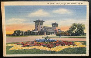 Vintage Postcard 1939 Shelter House, Swope Park, Kansas City, Missouri (MO)