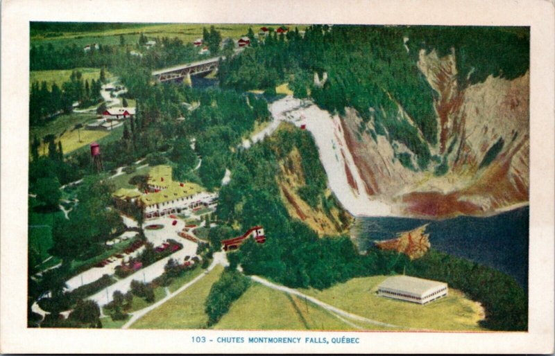 Postcard Canada Quebec Chutes Montmorency Falls