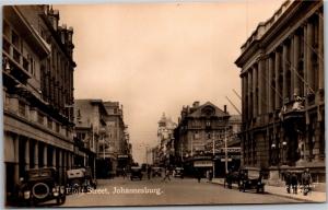 Eloff Street, Johannesburg South Africa Vintage Postcard H21