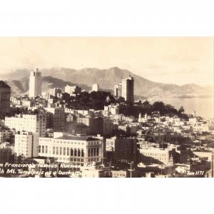 RPPC - San Francisco's Famous Russian Hill - California