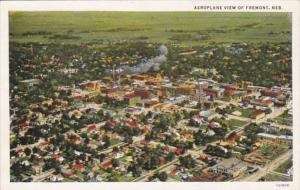 Nebraska Fremont Aeroplane View 1937 Curteich