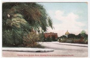 Fenway Drive Boston Massachusetts 1910c postcard