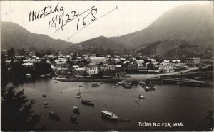 PC NEW ZEALAND, PICTON, PANORAMA, Vintage REAL PHOTO Postcard (B41640)
