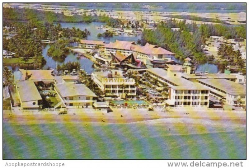 Florida Miami Beach Aerial View The Castaways Motel & Swimming Pool