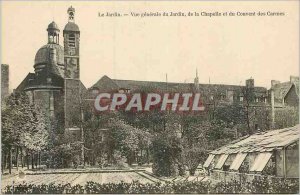 Old Postcard The Garden Generale view the Chapel Garden and the Carmelite Con...