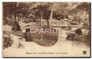 Postcard Old Herault Lamalou les Bains Park Usclade