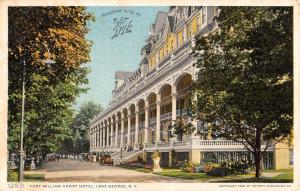 Lake George New York Fort William Henry Hotel Antique Postcard K70495